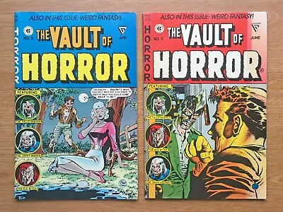 Vault Of Horror #5 April 1991 And #6 June 1991 Very Good Condition • £17.50