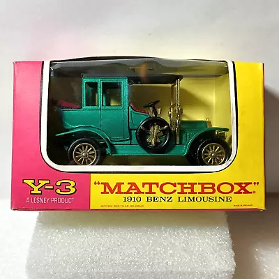 Matchbox 1910 Benz Limousine In Window Box Vintage Models Of Yesteryear Y-3 • $5