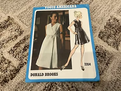 VOGUE AMERICANA  2354 Donald Brooks Dress Vintage Size 8 • $12