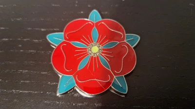 £8.99 • Buy Chrome Metal Lancashire Rose Car Badge Red Rose Manchester