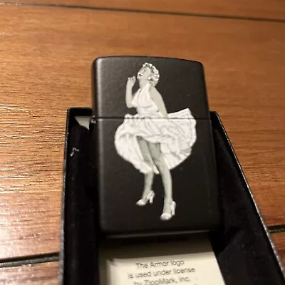 Zippo Marilyn Monroe 2002 Black Matte Lighter • $89.99