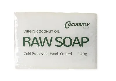 Soap Bar 100g Pure Raw Saponified Virgin Coconut Oil • £5.99