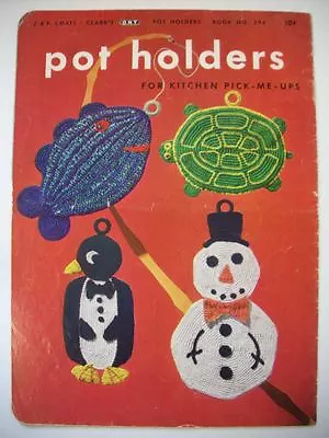 Pot Holders By The Months  Crochet Pattern Vintage 1950's • $8.99