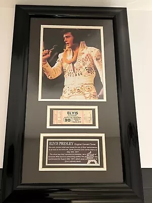 Elvis Presley Framed Unsold Ticket Elvis-A-Rama Museum (Closed) • $99