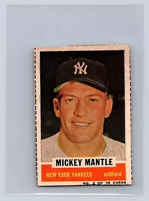 1961 Bazooka #2 Mickey Mantle New York Yankees • $1499.99