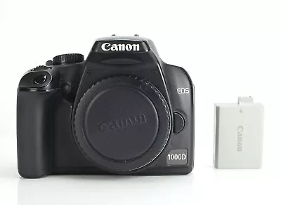 Canon EOS 1000D DSLR 10MP Camera Body Only With Canon Battery Only 9237 Shots • £49.99