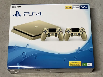 $999 • Buy Rare Brand New Gold PS4 Slim Console & 2 Controllers Sony Playstation CUH-2002A