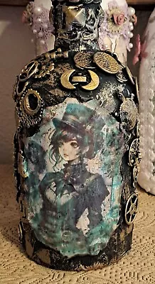 Steampunk Altered Vintage Bottle • $20