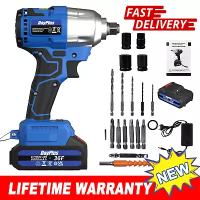 Cordless Impact Wrench Brushless 1/2 Inch Power Impact Gun High Torque 420 Nm • $65.97