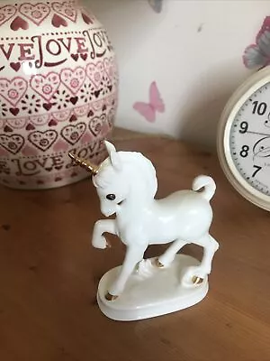 £9.99 • Buy Royal Osborne Bone China White Unicorn With Gold Horn Figure Model 1406 5 X4 
