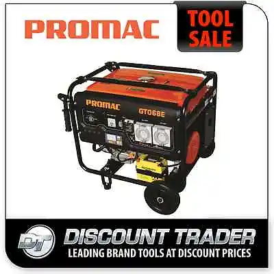 PROMAC 6.8KVA Pure Sine Wave RCD Weather Proof Outlets Torini 13HP Engine GT068E • $2590