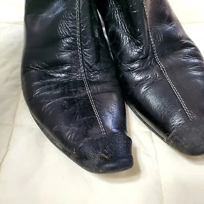 Miu Mui Vintage Leather Boots Kitten Heel.GORGEOUS! • $130