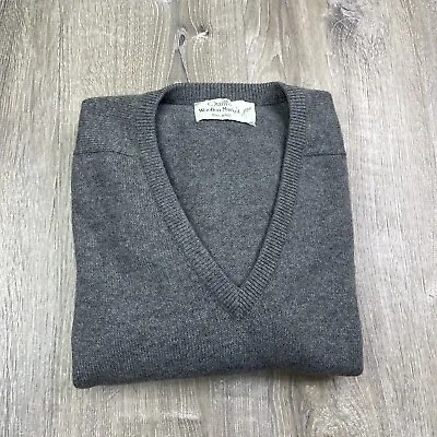 QUILL'S WOOLLEN MARKET IRELAND Gray Sweater Mens Size 46 • $24.99