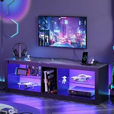 Bestier Gaming Entertainment Center With Power Outlet55 Inch TV Stand LED TV • $269.99