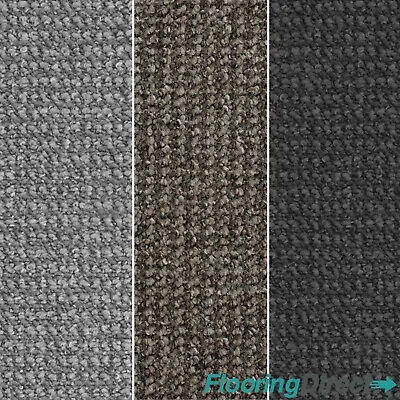 Loop Pile Carpet Berber Cheap Carpets Felt Backing Hard Wearing Lounge Stairs 4m • £215.64