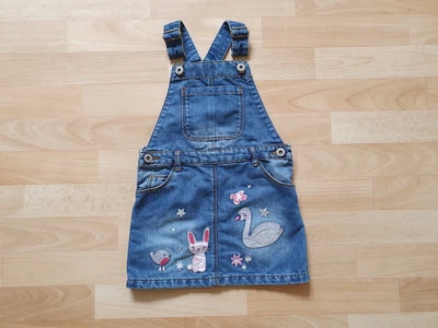 £3 • Buy Girls Denim Pinafore Dress Age 3-4 Years