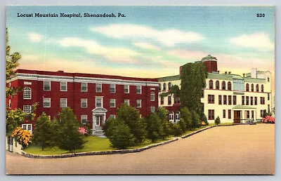 Vintage Postcard PA Shenandoah Locust Mountain Hospital Street View -5153 • $1.97