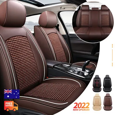 $102.99 • Buy Leather Seat Covers Full Set Universal For Holden Great Wall 5-Seats Front Rear