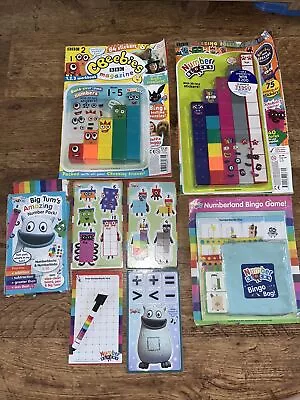 Numberblocks Bundle Magazine Bingo Game Big Tums Pack Dry Wipe 1-10 Figure Toy • £44.99