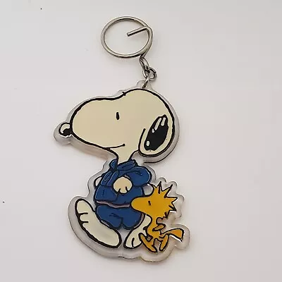 1965 Vintage Peanuts Keychain Snoopy Woodstock Jogging United Feature Synd Aviva • $28