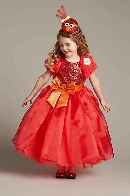 Halloween Girls Costume Chasing Fireflies New Sz 4 Dress Elmo Street Gown Ball • $29.99