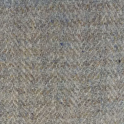 Genuine Harris Tweed Remnant With Orb Label - Duck Egg Blue And Sand Stripe • £24.46