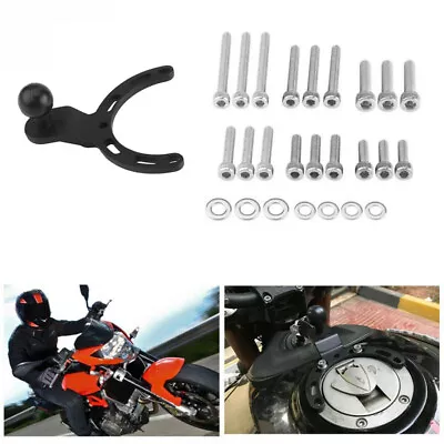 Motorcycle Tank Mount GPS Phone Camera Bracket Hoder For Kawasaki Honda Yamaha • $16.63