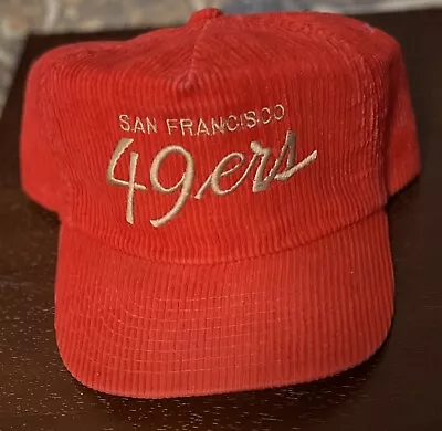 Vintage Sports Specialties The Cord San Francisco 49ers Corduroy Adjustable Hat • $68