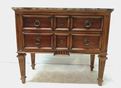 ETHAN ALLEN Tuscany Marble Top Console Chest Server Nightstand Italian Tuscan • $629.10