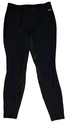 $20 • Buy Kerrits Full Seat Breeches Pleated Women’s XL Grip Black Equestrian Pants