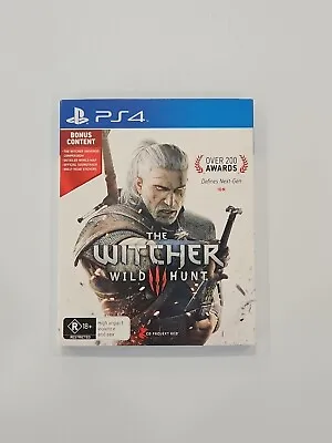 The Witcher 3 WIld Hunt PS4 Game Bonus Content Slip Cover Map Soundtrack CD • $29.95