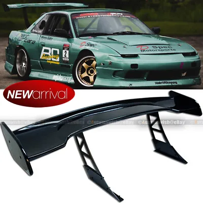 For EVO JDM 57  Racing GT Style Down Force Trunk Spoiler Wing Glossy Black • $179.99