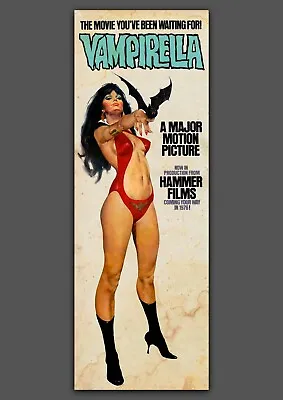 HAMMER HORROR 'VAMPIRELLA' Art Print Movie POSTER / FILMS Retro • £14.99