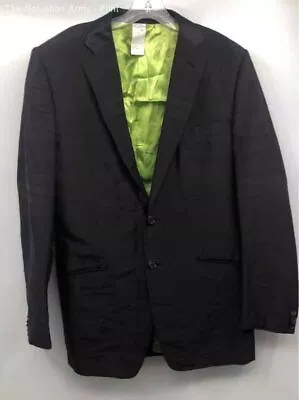 Dolce & Gabbana Mens Black Silk Designer Collared Single Breasted Blazer Size 54 • $9.99