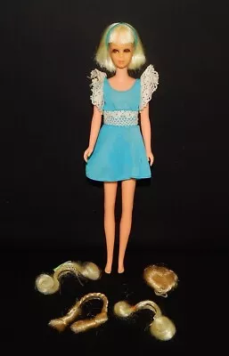 Vintage Barbie Francie Hair Happenin Doll #1122 With 4 Hair Pieces + Dress • $99.95