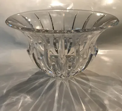 Miller Rogaska Reed & Barton 10  Tulip Shaped Classic Heavy Crystal Bowl Signed • $35