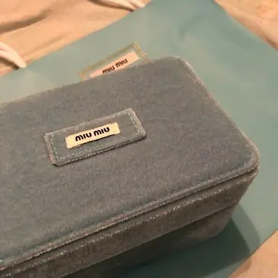 Miumiu Blue Velour Like Jewelry Box Limited Edition Promo Gift New • $198