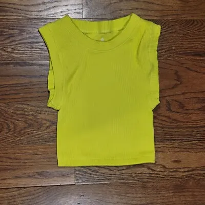 Free People Happiness Runs Muscle Tank XS/S Neon Margarita • $39