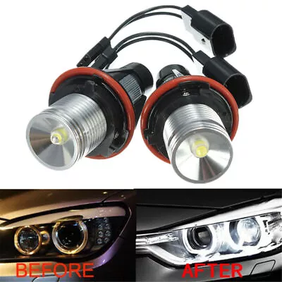 Pair Multi-color LED Angel Eye Halo Ring Light Bulbs Lamp For BMW E39 E60 E53 X5 • $11.39