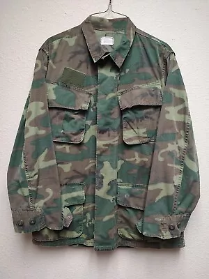 Vtg Vietnam Jungle Jacket Camouflage USMC Rip Stop Woodland Small Short • $58