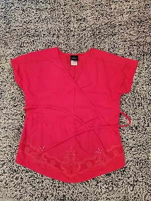 Baby Phat By Kimora Lee Simmons Scrub Top Size XS.  Embroidered.  • $15.99