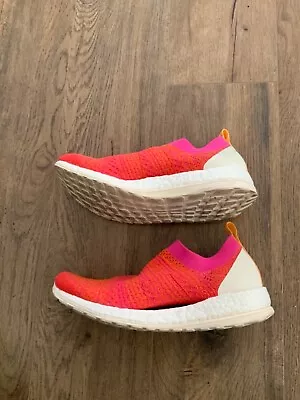 STELLA McCARTNEY For ADIDAS SLIP ON SNEAKERS-WOMEN SZ. 7 US-ORANGE-PRE OWNED • $38.88