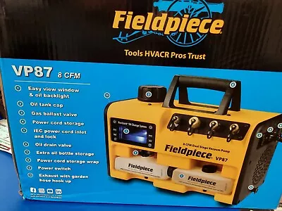 Fieldpiece Vp87 - 8cfm Vacuum Pump • $711