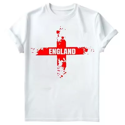 England T Shirt St George Cross Mens T Shirt England Flag T Shirt #SGD #M# • £8.99