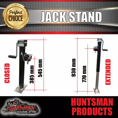 Caravan Trailer Canopy Jack Stand 907kg Rated Heavy Duty 385mm Extension 050101 • $57