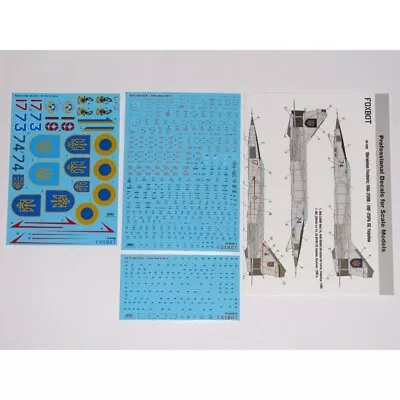 Decals Ukrainian Foxbats: MiG-25RB And Stencils FOXBOT 48-036T Scale 1:48  • $25.99