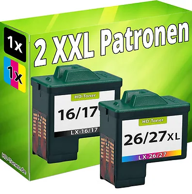 Ink Cartridges For Lexmark 17 +27 X1100 X1110 X1130 X1140 X1150 X1155 X1160 • £23.60