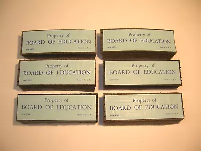 Vintage New York Property Of Board Of Education Blackboard Felt Wool Erasers Lot • $44.99