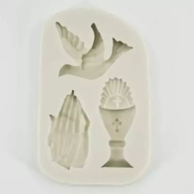Holy Communion Confirmation Dove Pray Chalice Silicone Mould • £5.99