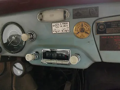 PORSCHE 356 Radio Classic Car Vintage Style AM FM IPod Bluetooth USB Ivory Knobs • $359.95
